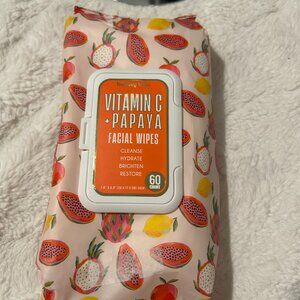 🎀 5/$20  Beauty Bliss Vitamin C + Papaya Facial Wipes - 60 Count